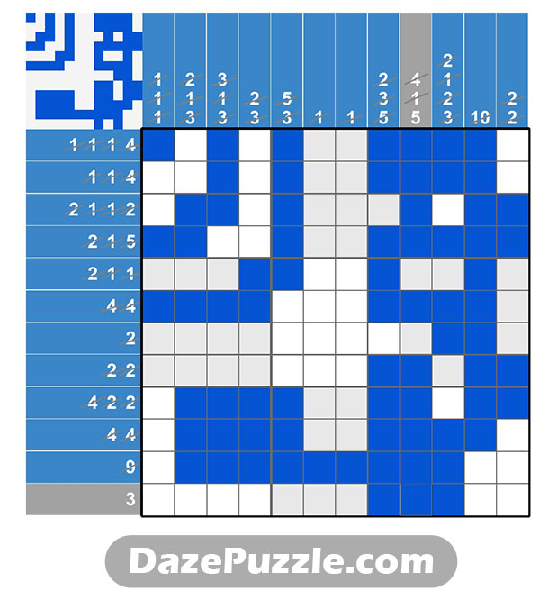 puzzle page picture cross 5 january 2025 answer