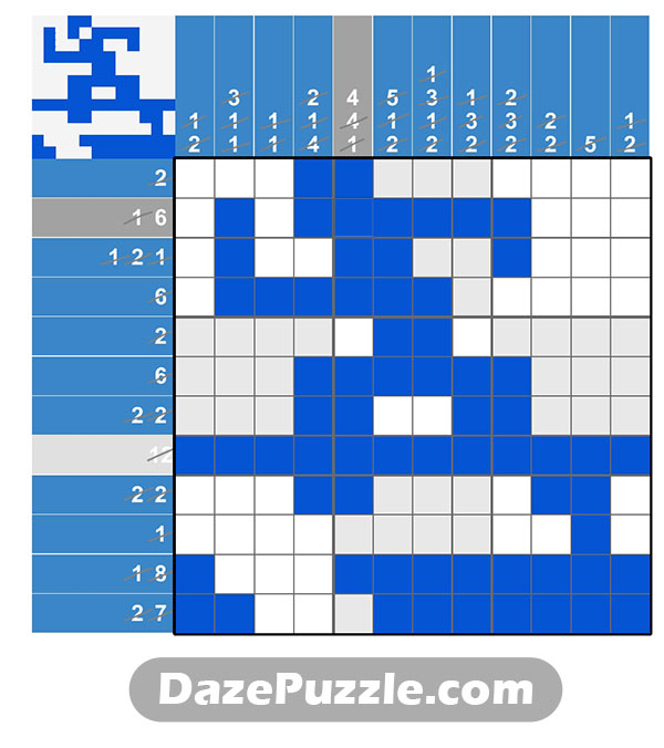 puzzle page picture cross 6 january 2025 answer