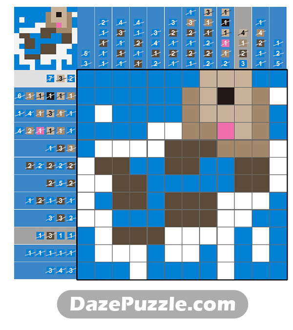 puzzle page picture cross 7 january 2025 answer