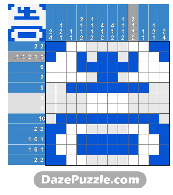 puzzle page picture cross 8 january 2025 answer