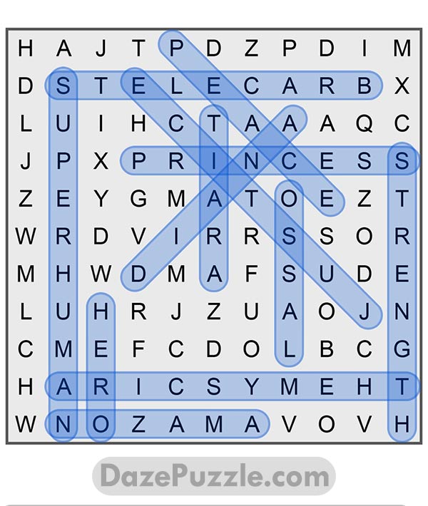 puzzle page word search 17 january 2025 answer