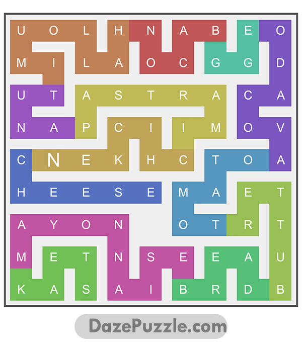 puzzle page word snake 8 january 2025 answer