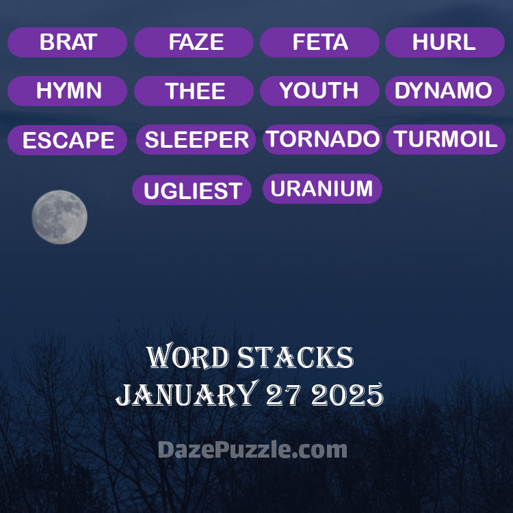 word stacks january 27 2025