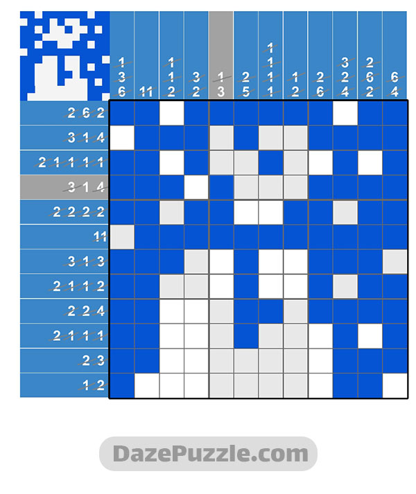 puzzle page picture cross 9 february 2025 answer