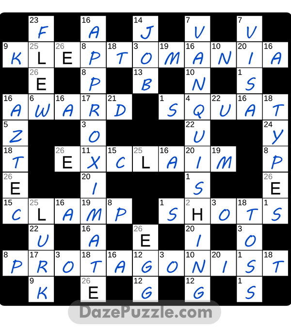 puzzle page codeword 23 february 2025 answer