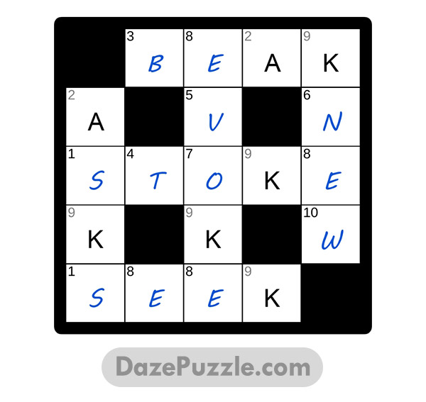puzzle page codeword 26 february 2025 answer