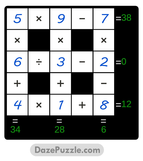 puzzle page cross sum 14 february 2025 answer