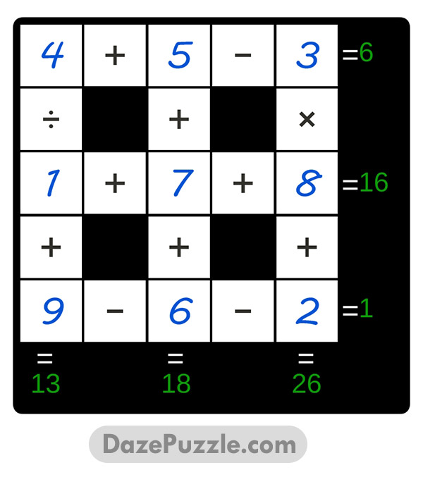 puzzle page cross sum 17 february 2025 answer