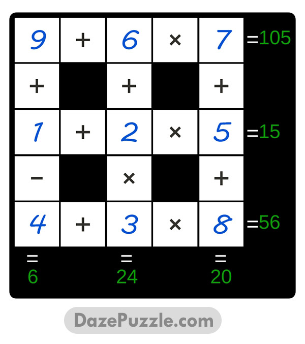 puzzle page cross sum 19 february 2025 answer