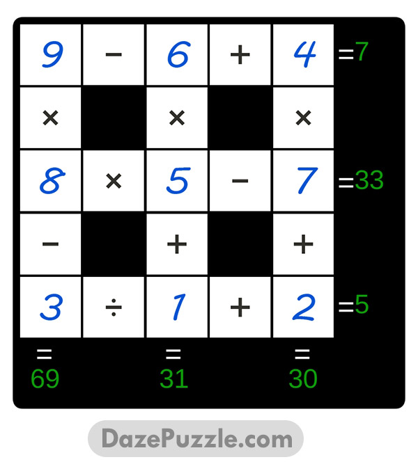 puzzle page cross sum 23 february 2025 answer