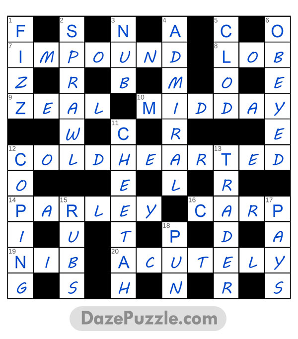 puzzle page crossword 22 february 2025 answer