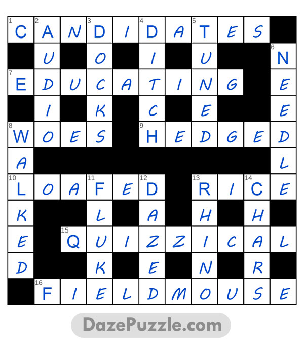 puzzle page crossword 26 february 2025 answer