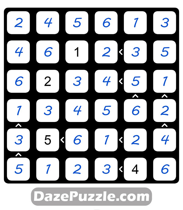 puzzle page futoshiki 22 february 2025 answer