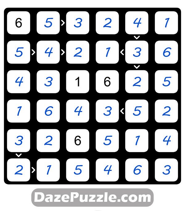 puzzle page futoshiki 8 february 2025 answer