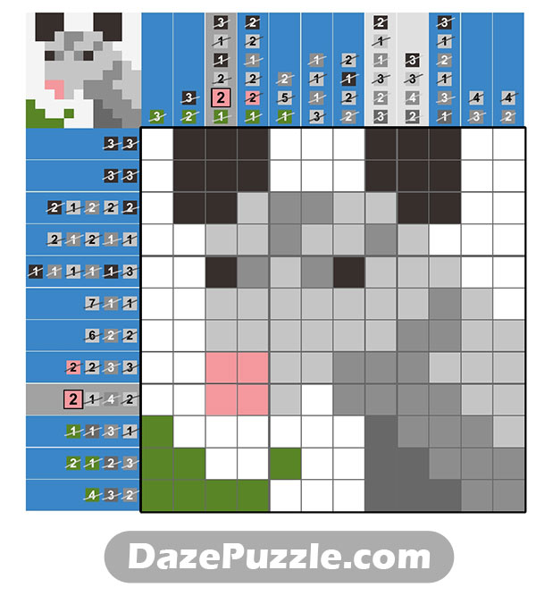 puzzle page picture cross 1 february 2025 answer
