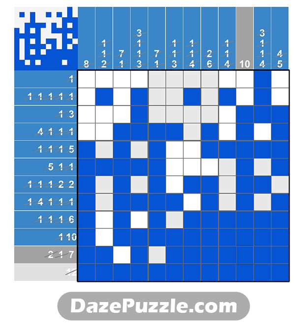 puzzle page picture cross 12 february 2025 answer