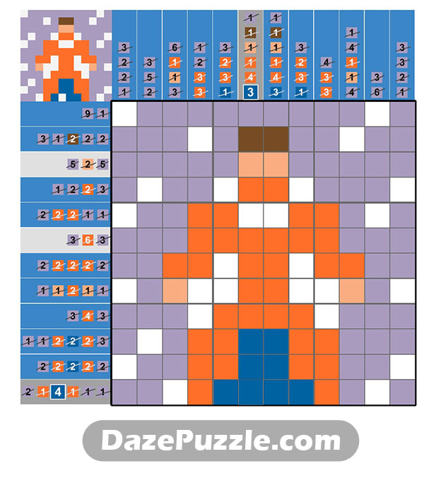 puzzle page picture cross 13 february 2025 answer