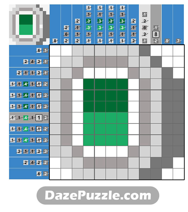 puzzle page picture cross 15 february 2025 answer