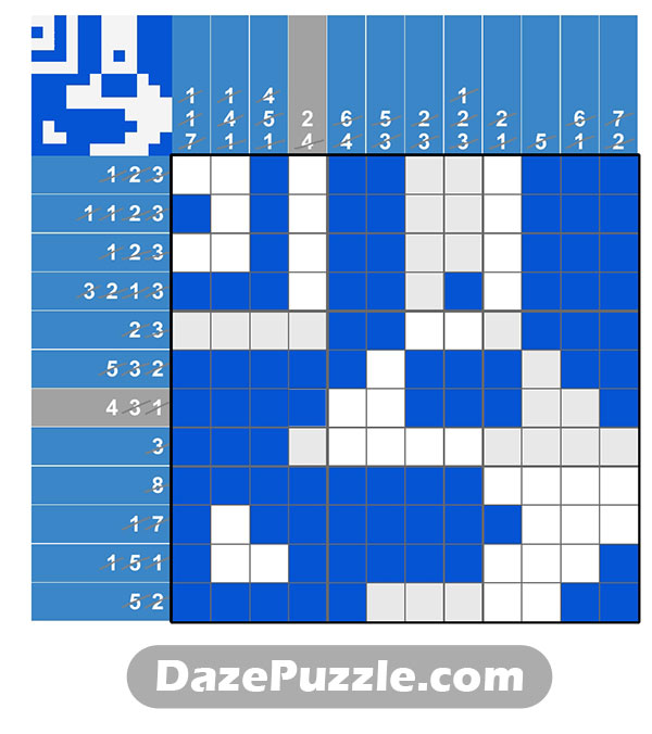 puzzle page picture cross 23 february 2025 answer