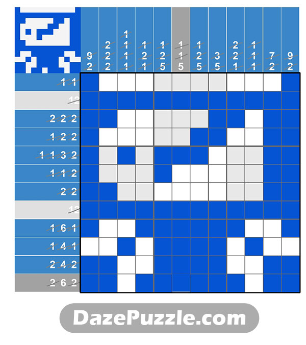 puzzle page picture cross 24 february 2025 answer