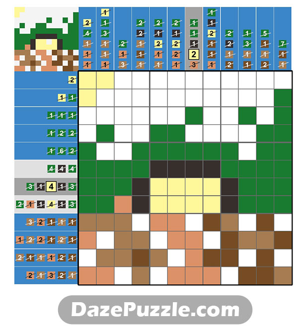 puzzle page picture cross 27 february 2025 answer