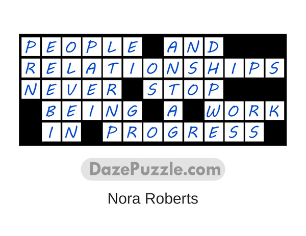 puzzle page quote slide 6 february 2025 answer