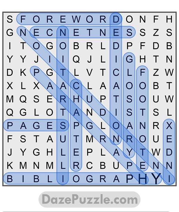 puzzle page word search 16 february 2025 answer