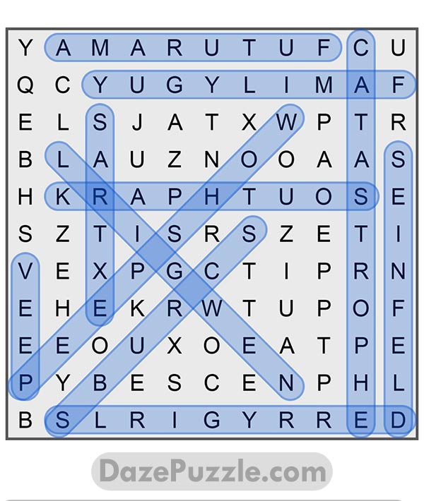 puzzle page word search 28 february 2025 answer