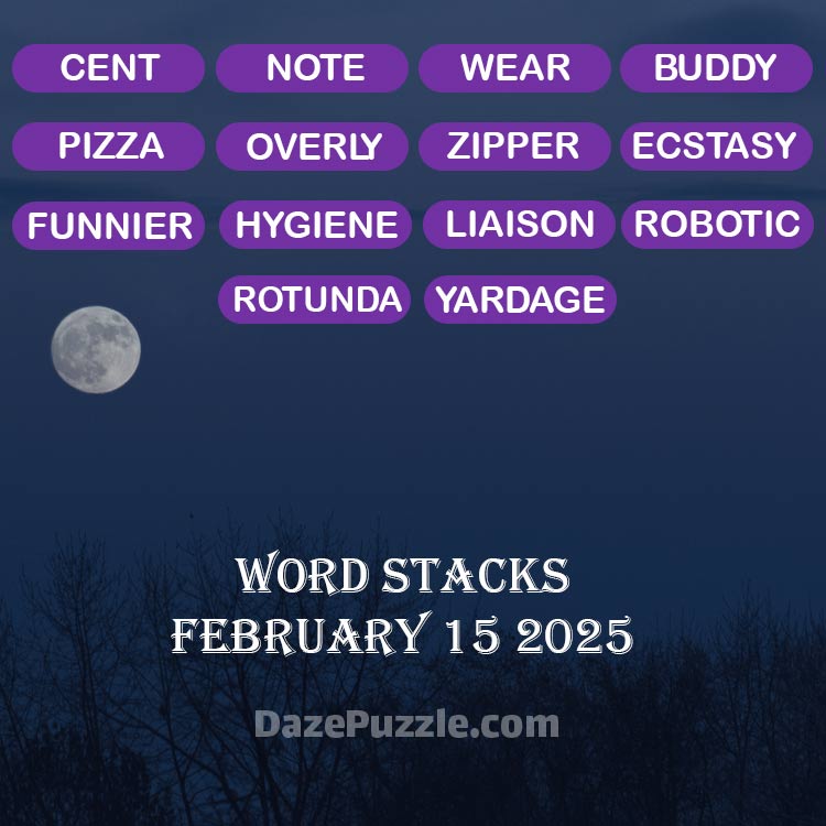word stacks february 15 2025
