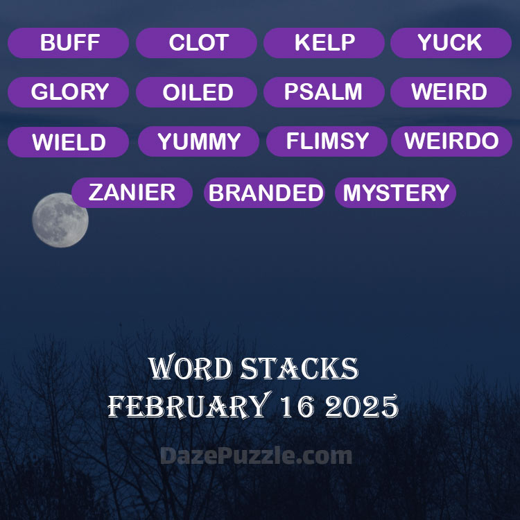 word stacks february 16 2025