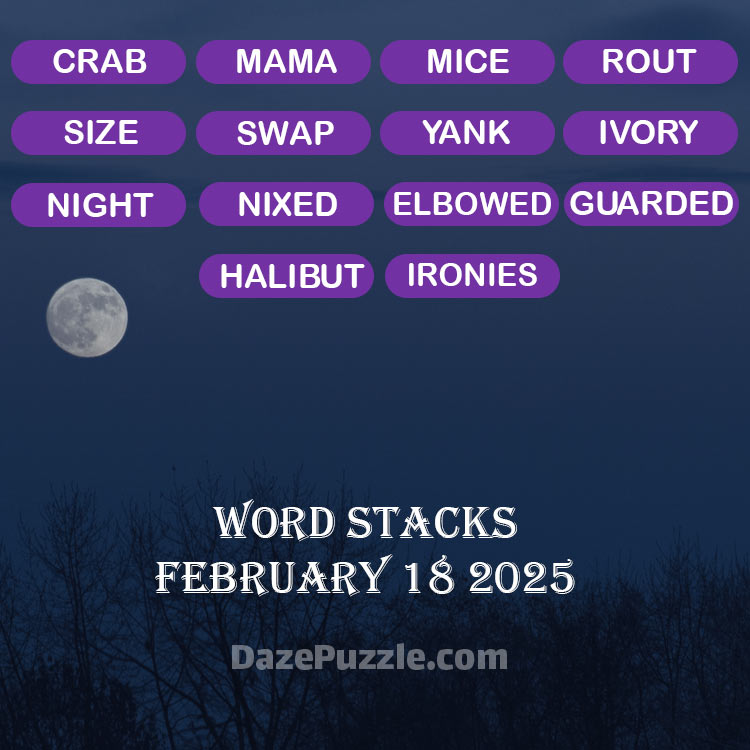 word stacks february 18 2025