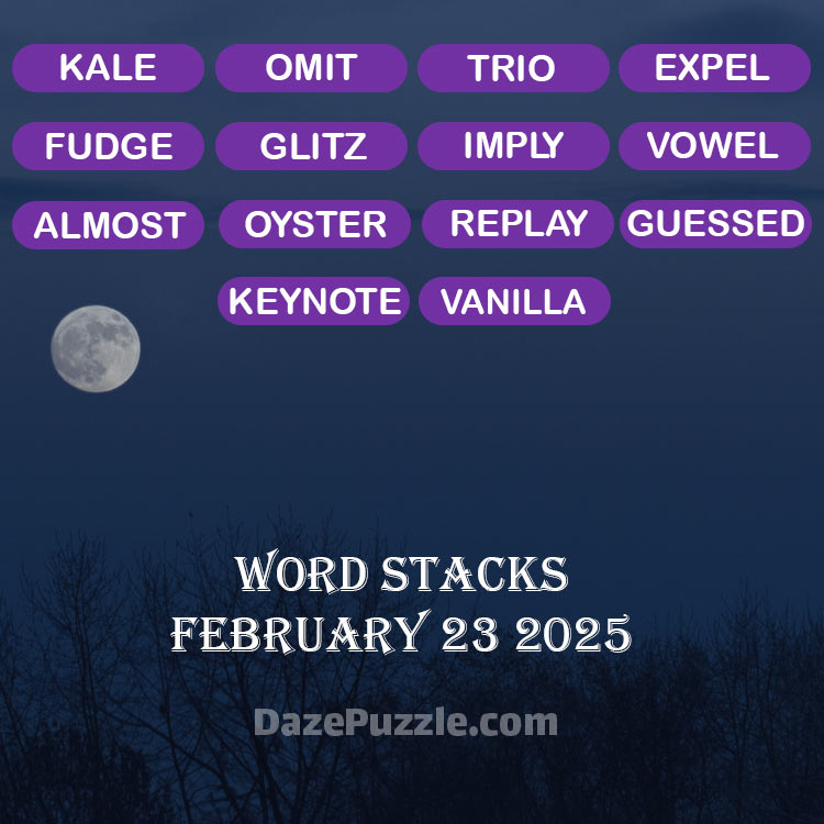 word stacks february 23 2025