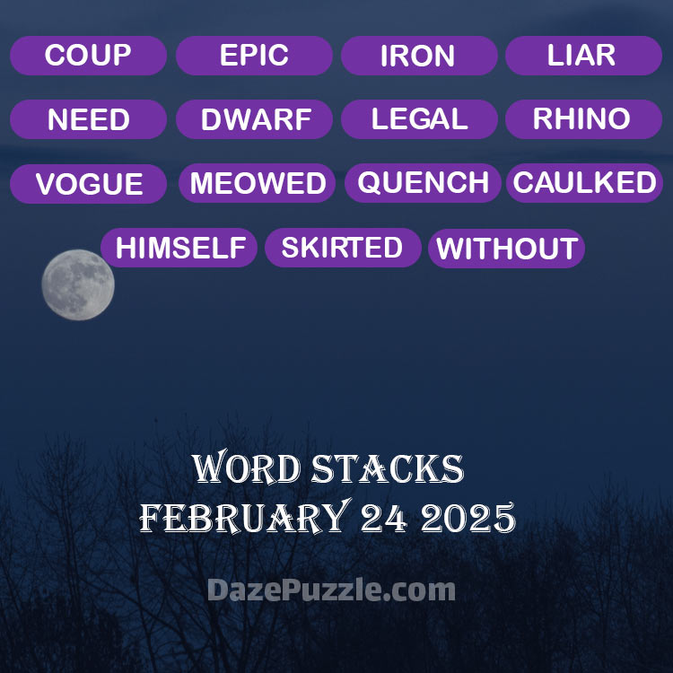 word stacks february 24 2025