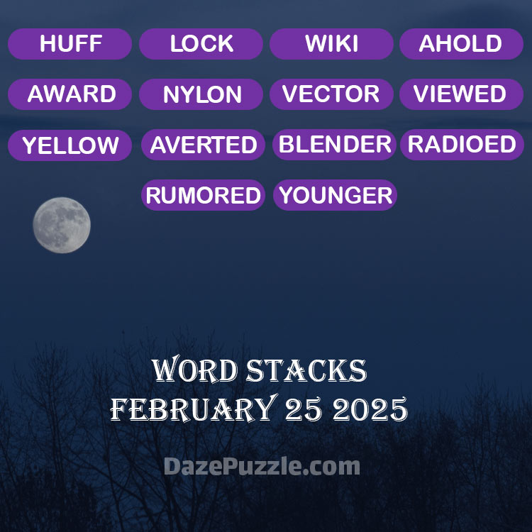 word stacks february 25 2025