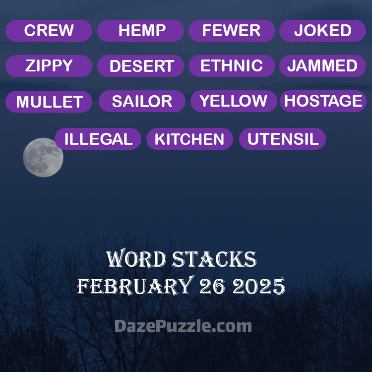 word stacks february 26 2025