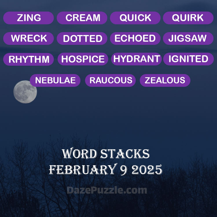 word stacks february 9 2025