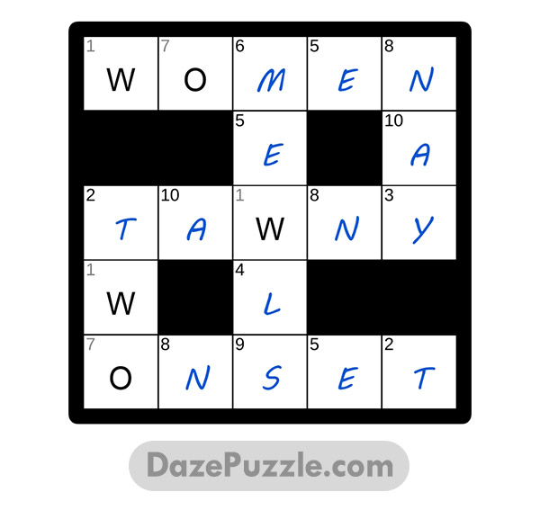 puzzle page codeword 26 march 2025 answer