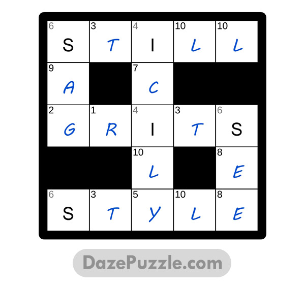 puzzle page codeword 5 march 2025 answer