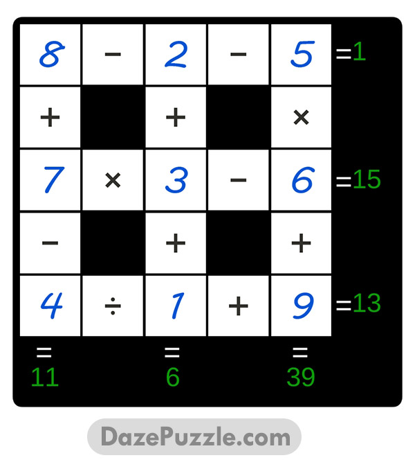 puzzle page cross sum 12 march 2025 answer
