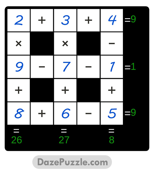puzzle page cross sum 16 march 2025 answer