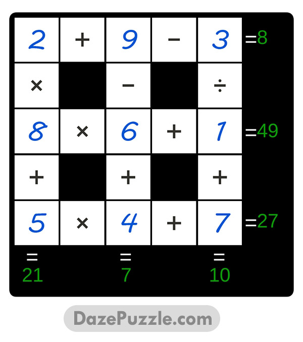puzzle page cross sum 3 march 2025 answer