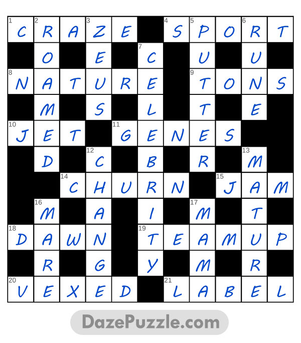 puzzle page crossword 11 march 2025 answer