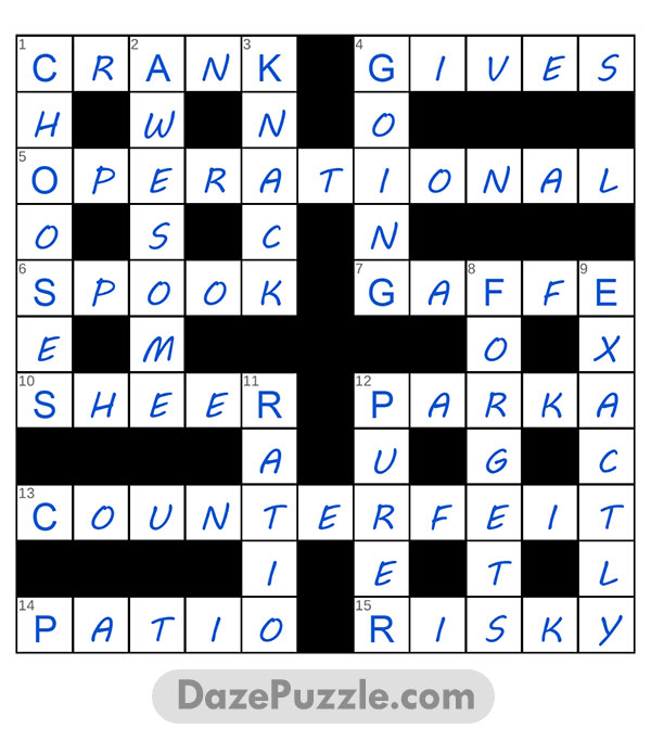 puzzle page crossword 12 march 2025 answer