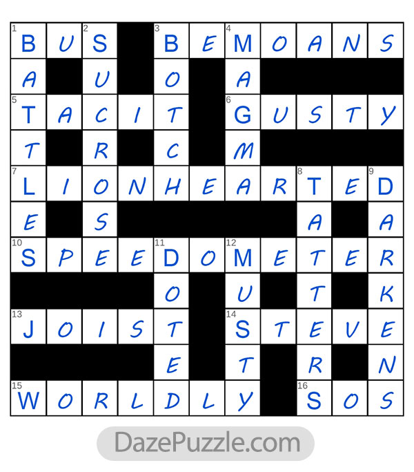 puzzle page crossword 20 march 2025 answer