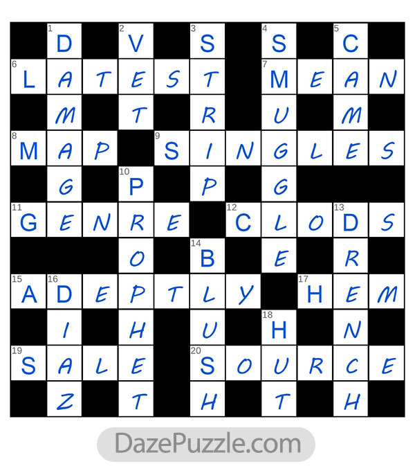 puzzle page crossword 21 march 2025 answer