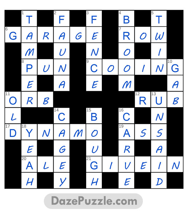 puzzle page crossword 25 march 2025 answer
