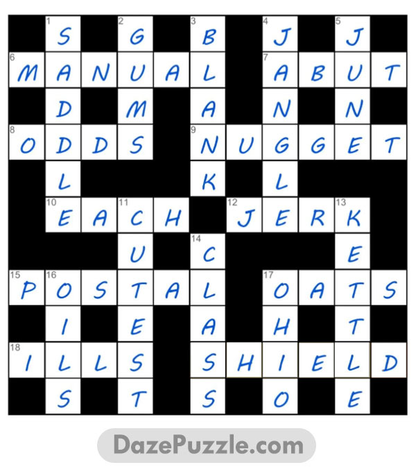 puzzle page crossword 27 march 2025 answer