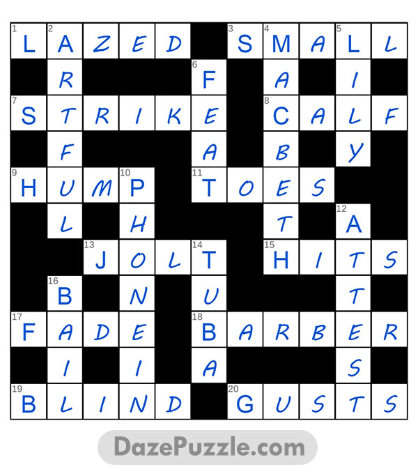 puzzle page crossword 7 march 2025 answer