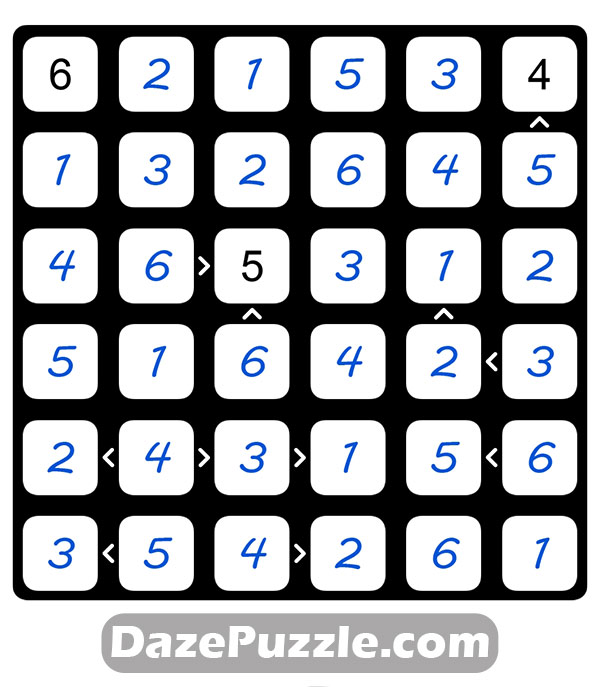 puzzle page futoshiki 1 march 2025 answer