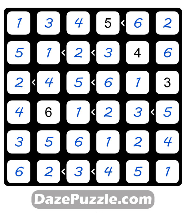 puzzle page futoshiki 15 march 2025 answer